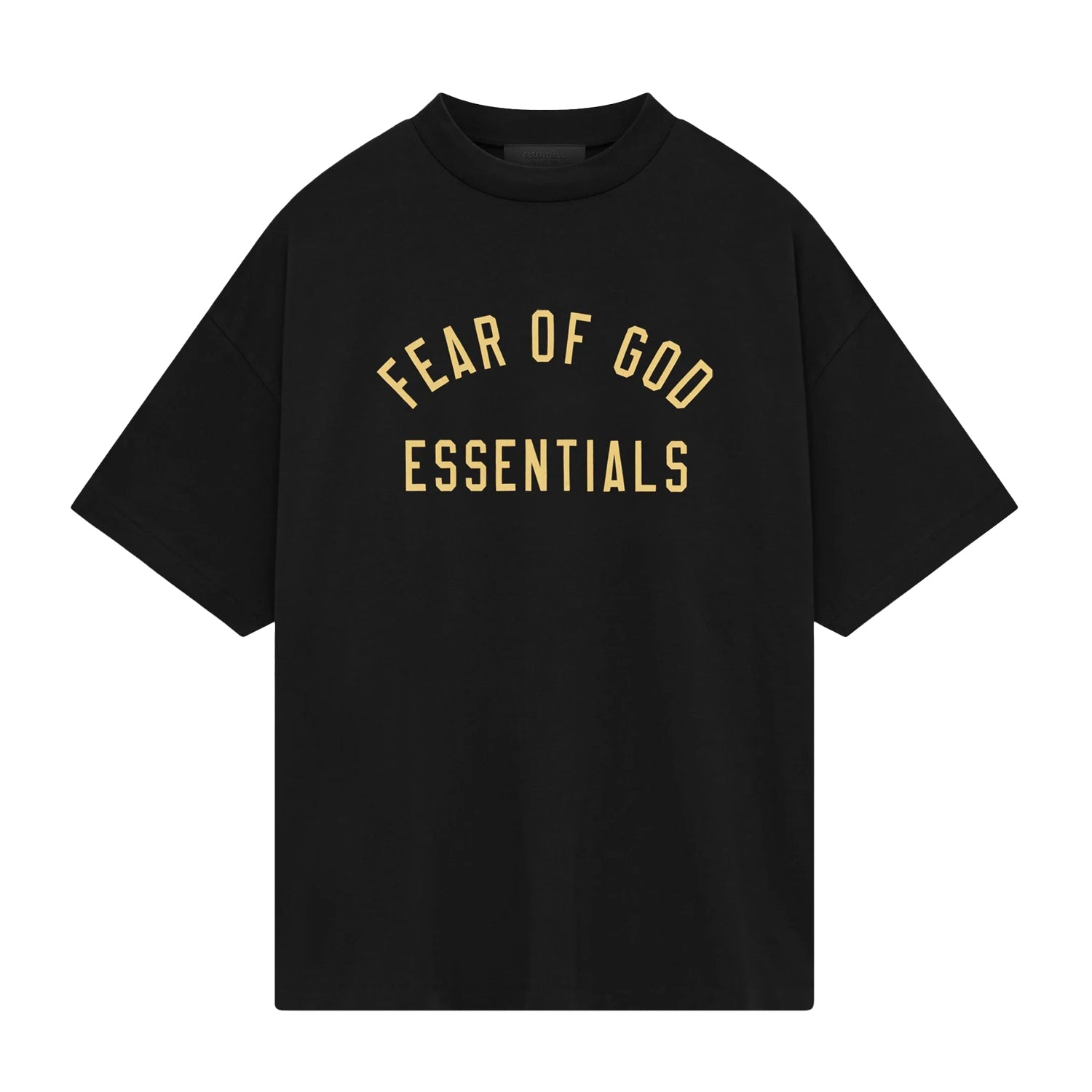 Fear of God Essentials Black Yellow T-Shirt