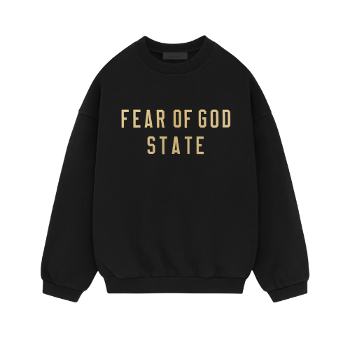 Fear of God Essentials FW24 Black Yellow State Sweater