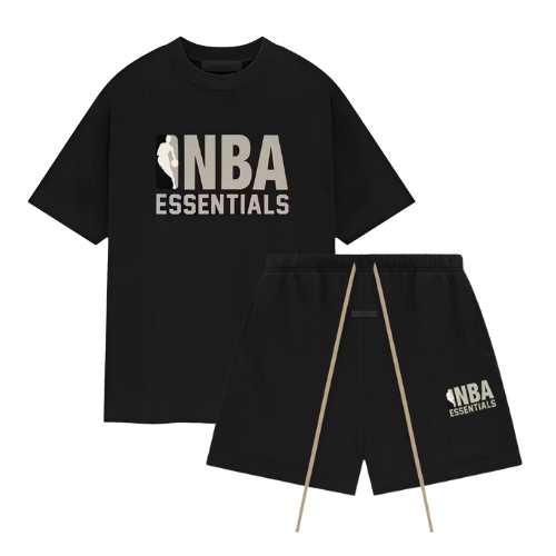 Fear of God Essentials NBA Black Grey Summer Set