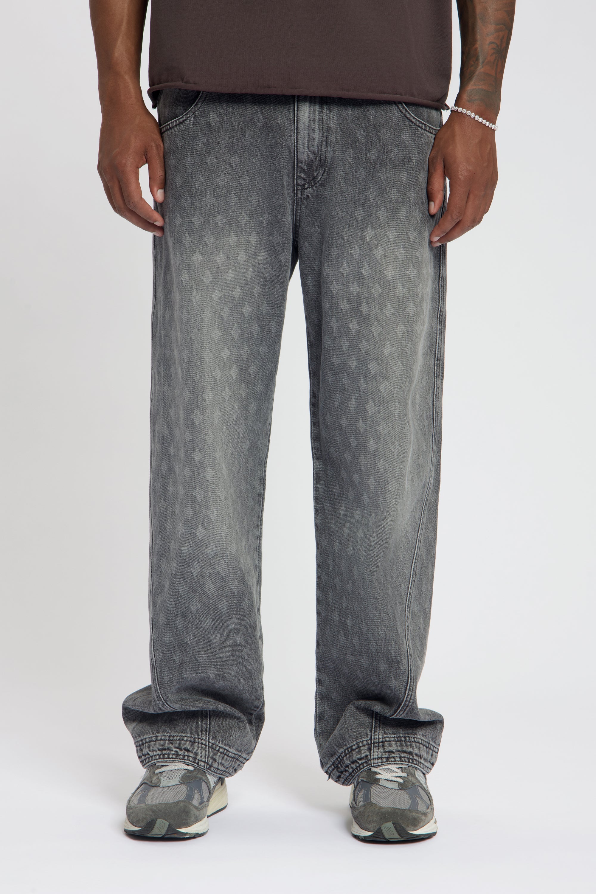 Nomogram Pants Denim Washed Grey