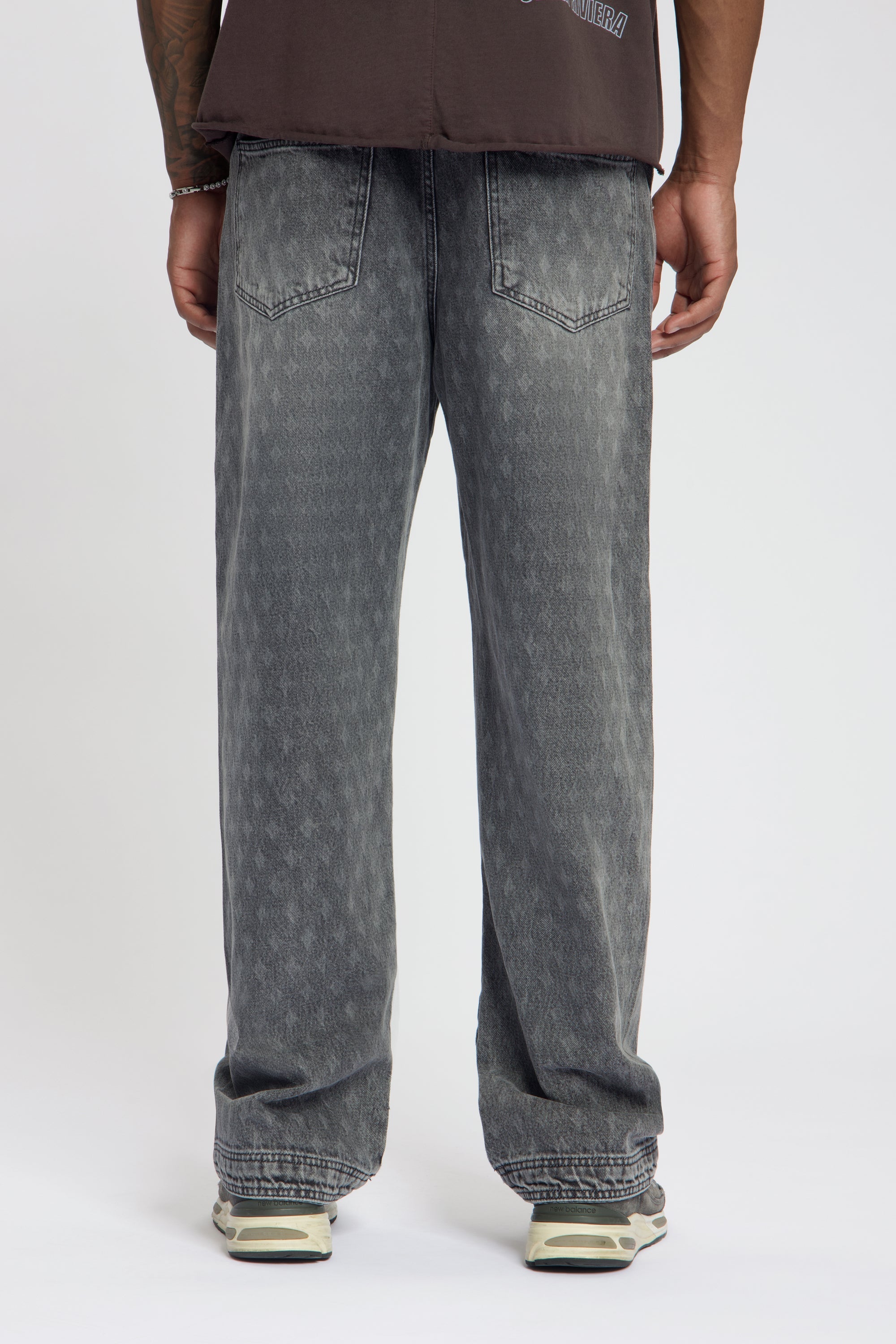 Nomogram Pants Denim Washed Grey