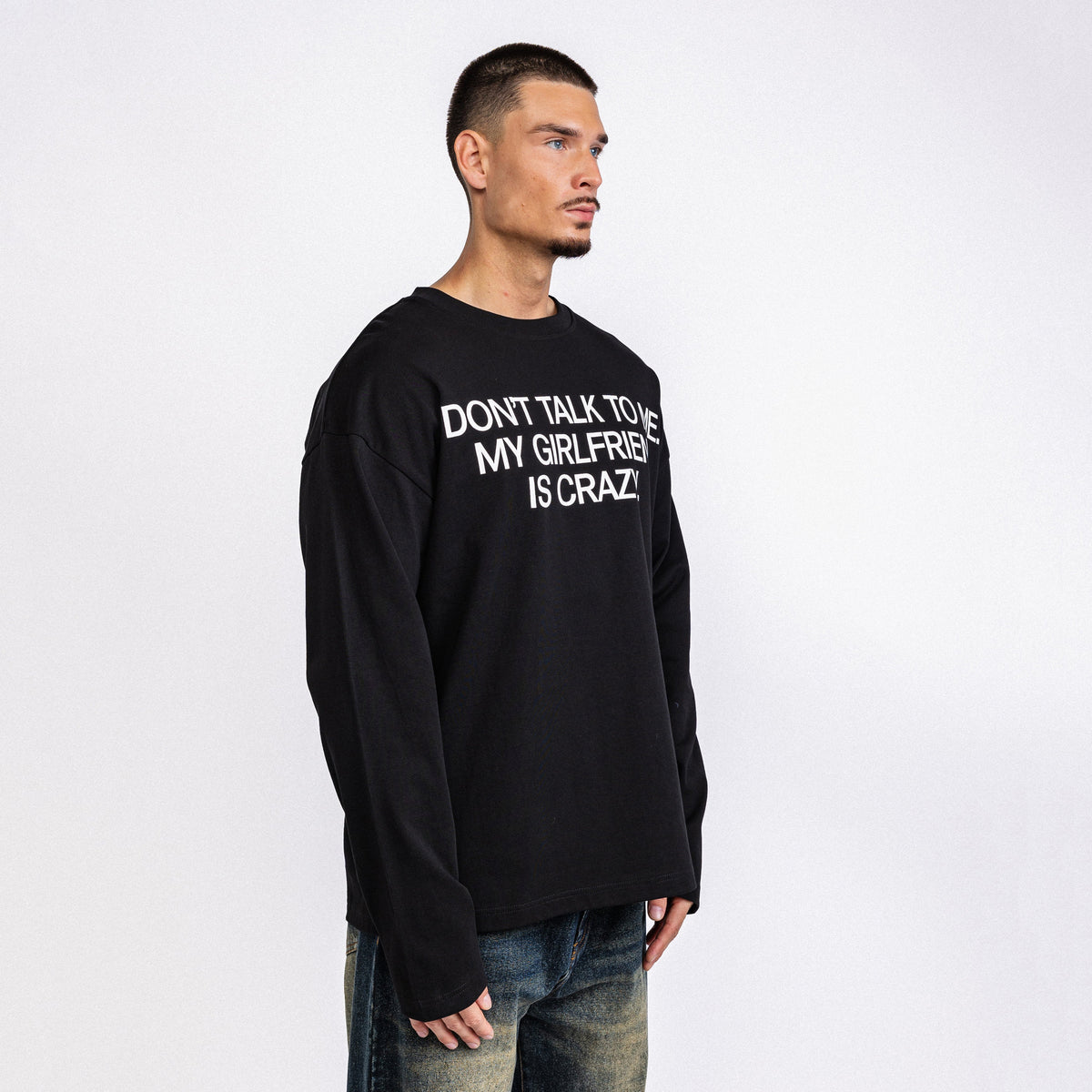 My Girlfriend Is Crazy Longsleeve Black