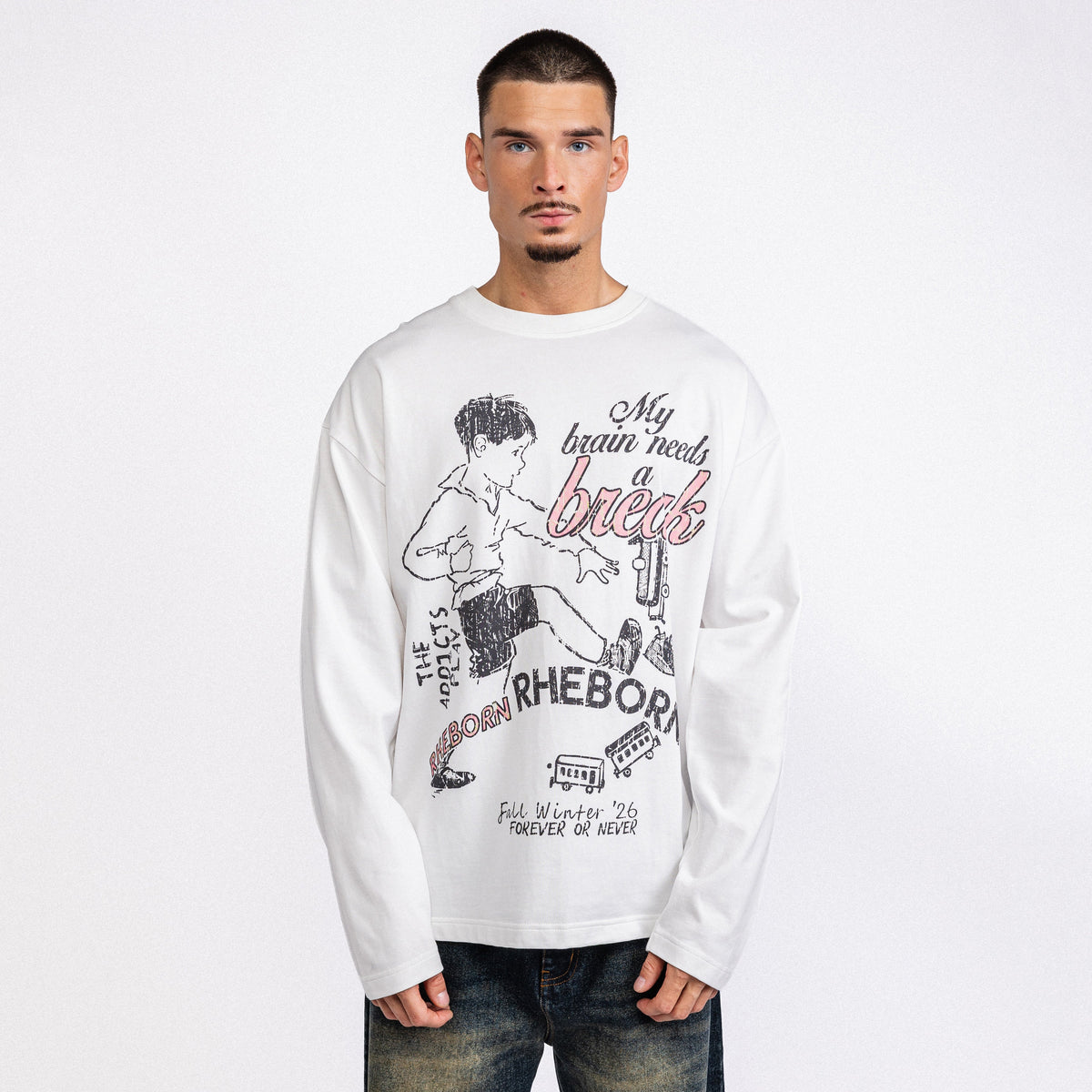 Brain Break Longsleeve White
