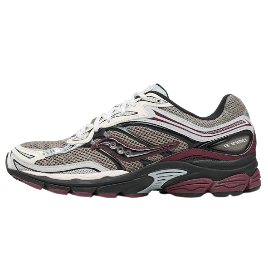Saucony ProGrid Omni 9 Tomorrow, Meet Yesterday Pack Tan Maroon