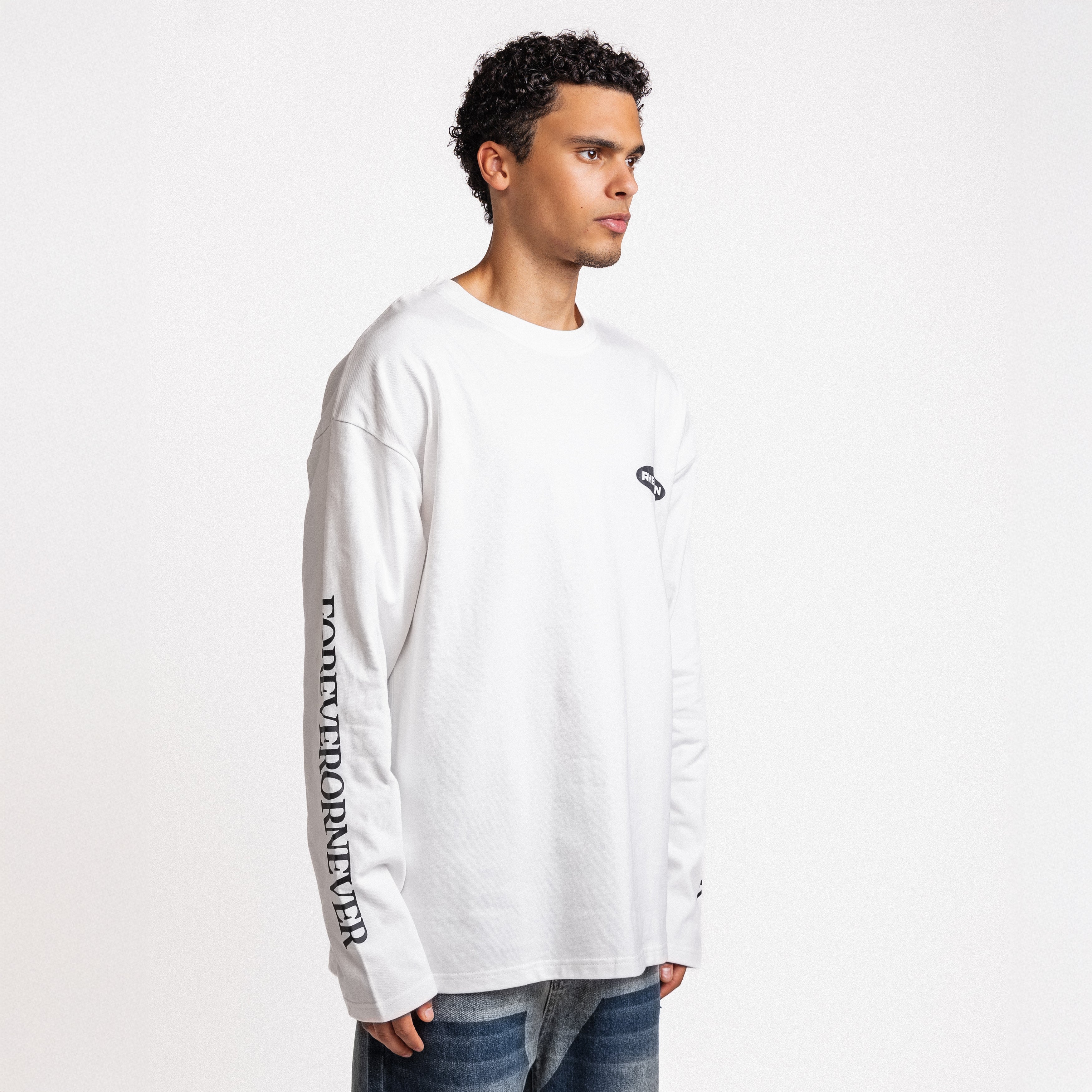 Forever Or Never Club Longsleeve II White