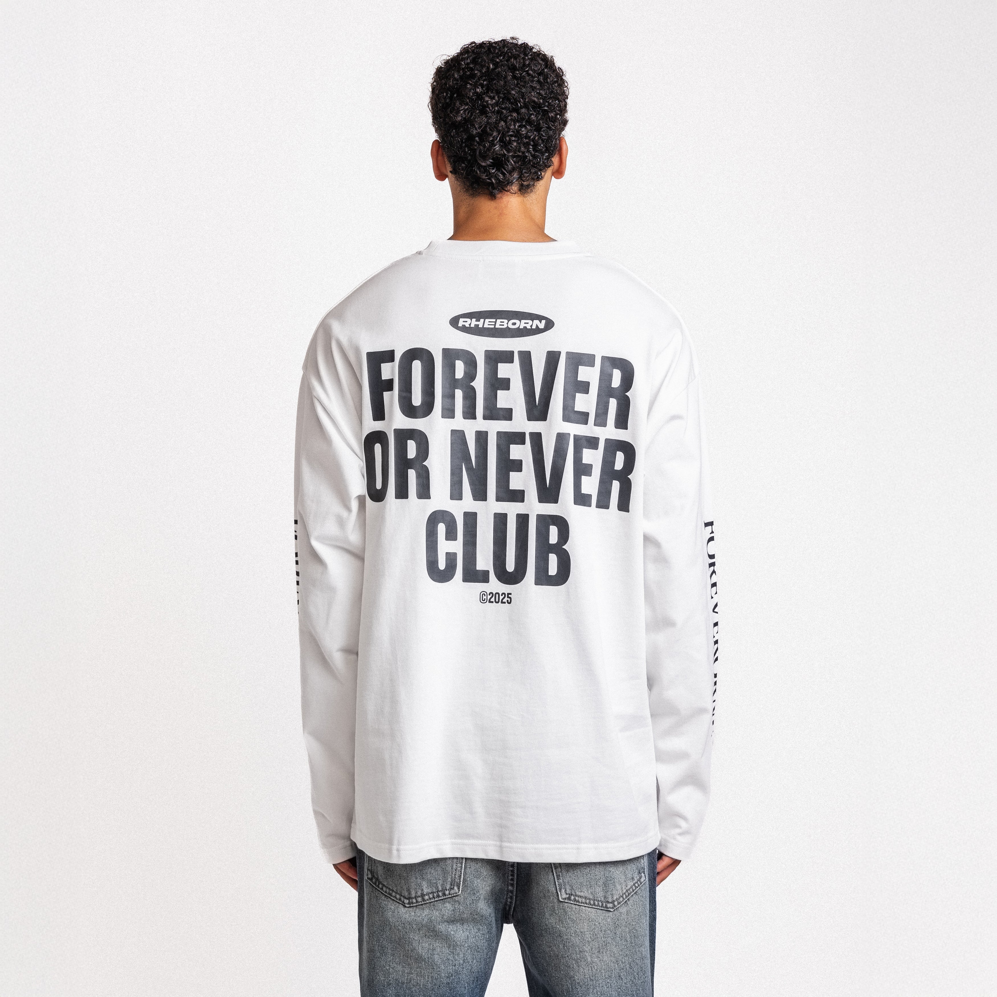 Forever Or Never Club Longsleeve II White