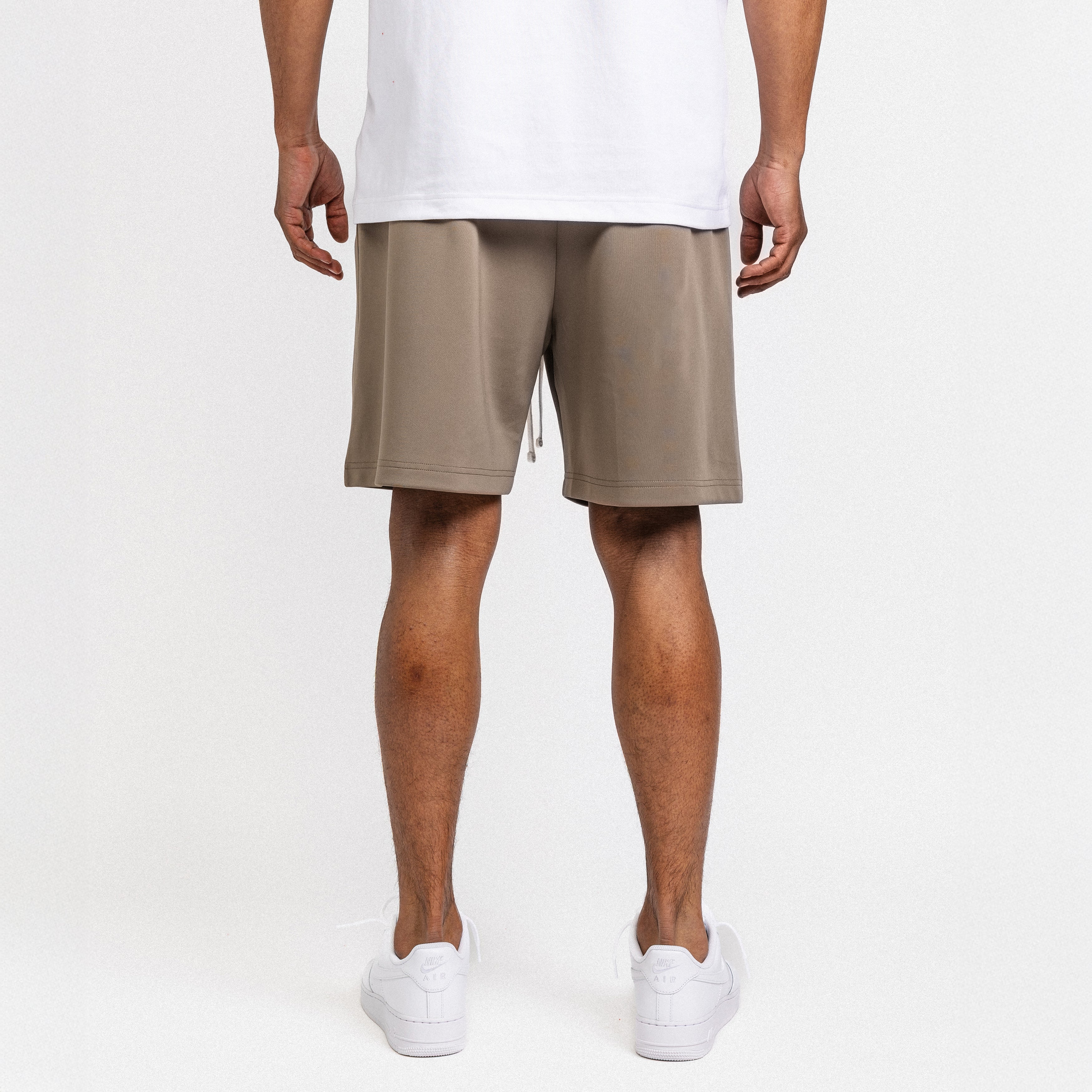 Handwritten Logo Short Khaki