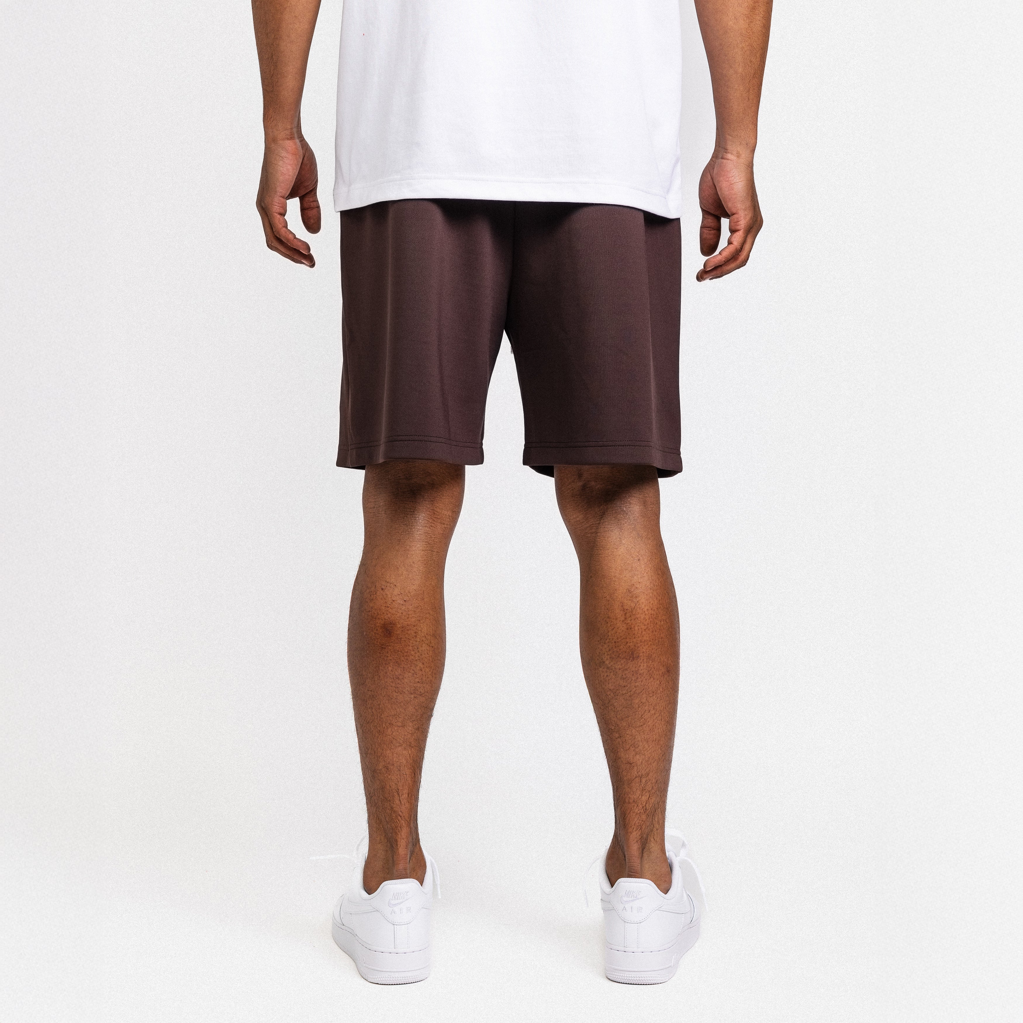 Handwritten Logo Short Chocolate Brown