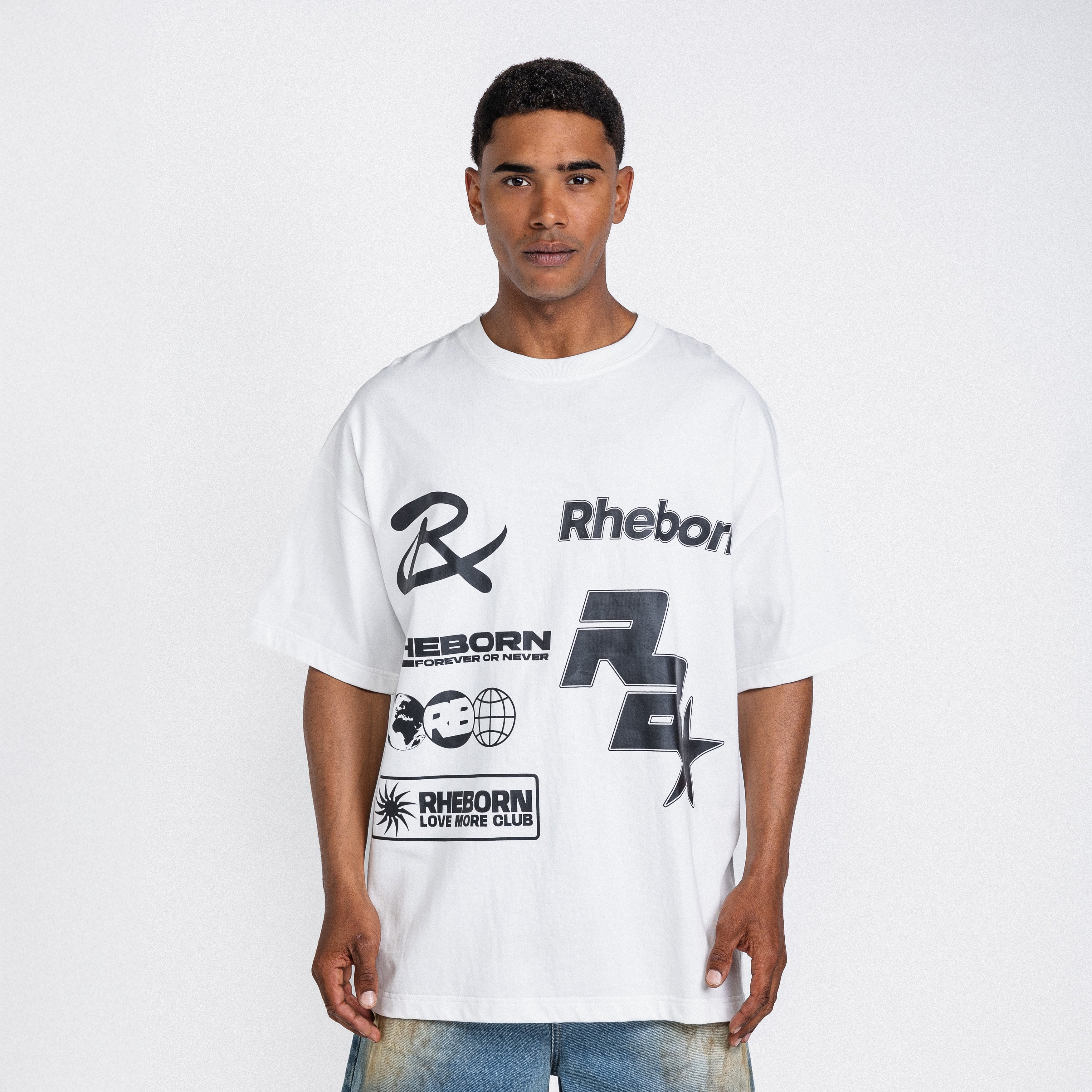 Multi Logo Tee white