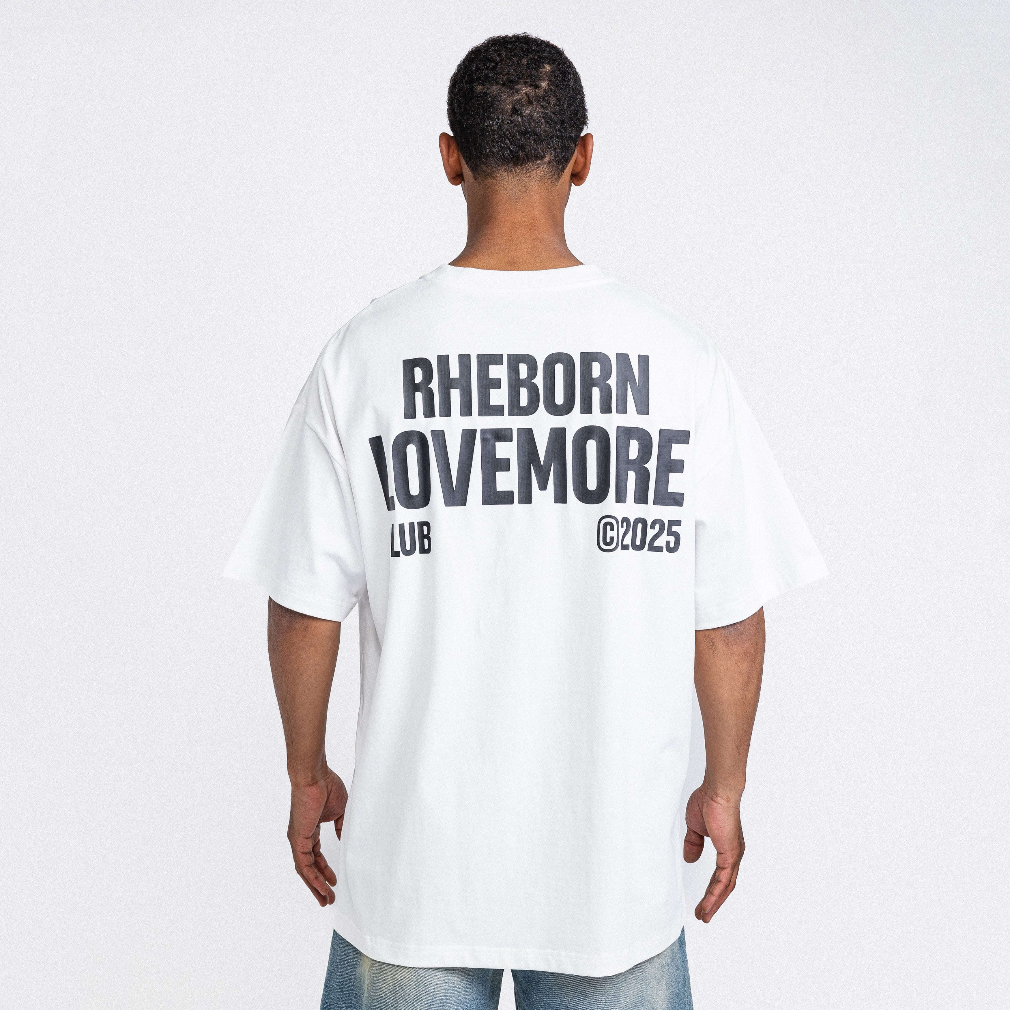 Love More Club Tee White