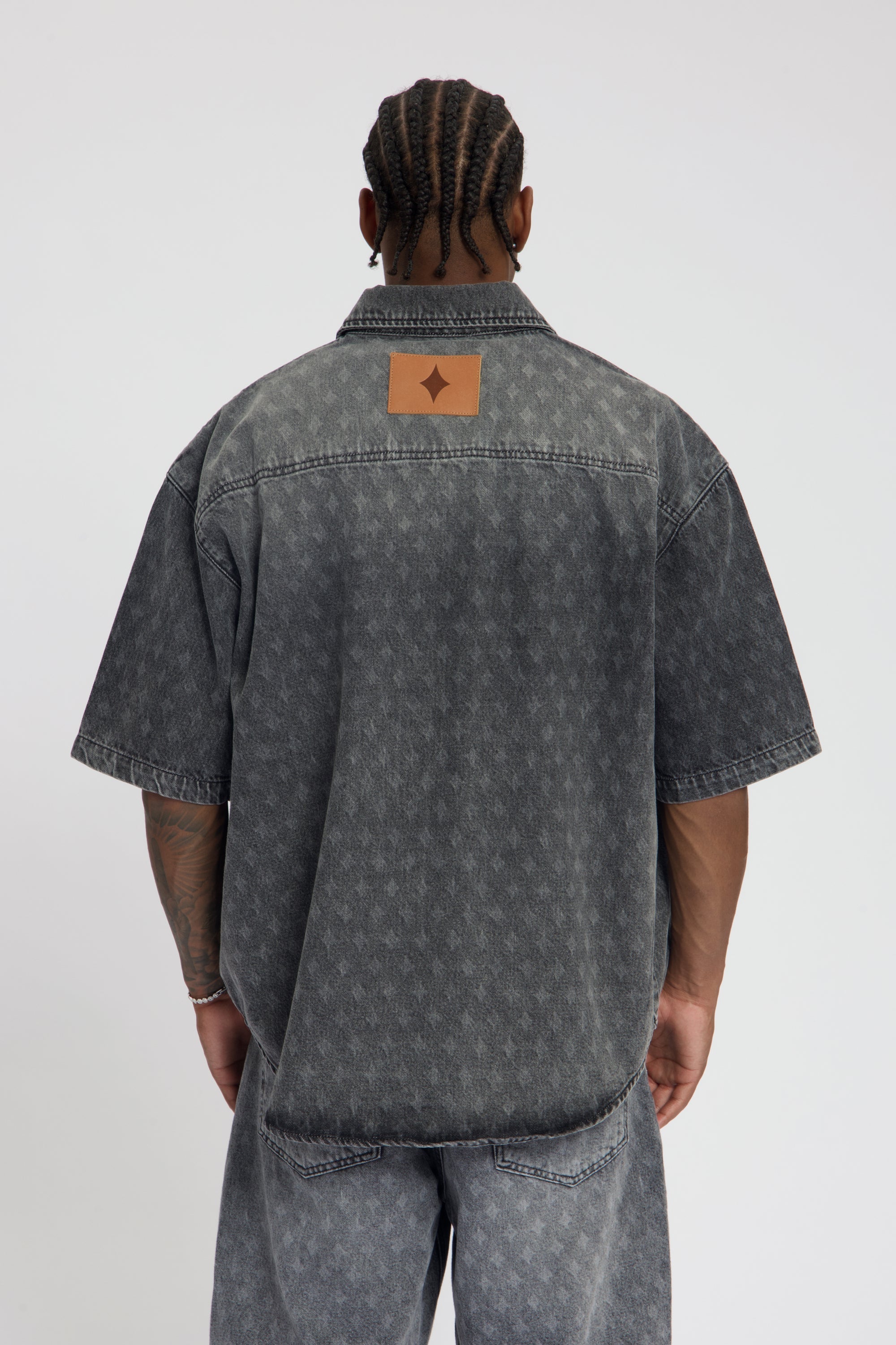 Nomogram Shirt Denim Washed Grey