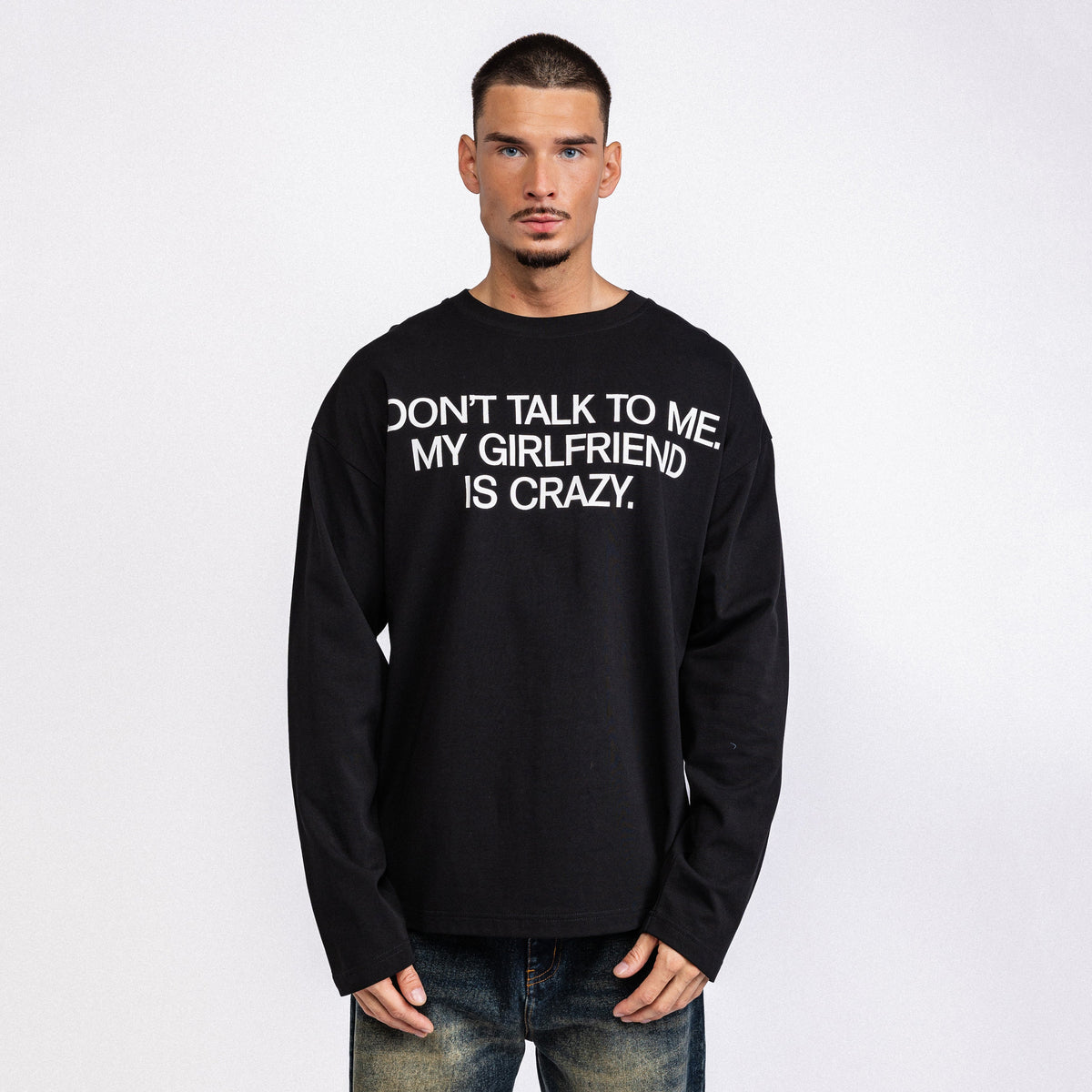 My Girlfriend Is Crazy Longsleeve Black