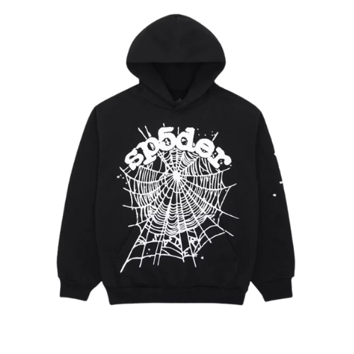 Sp5der OG Web Hoodie Black