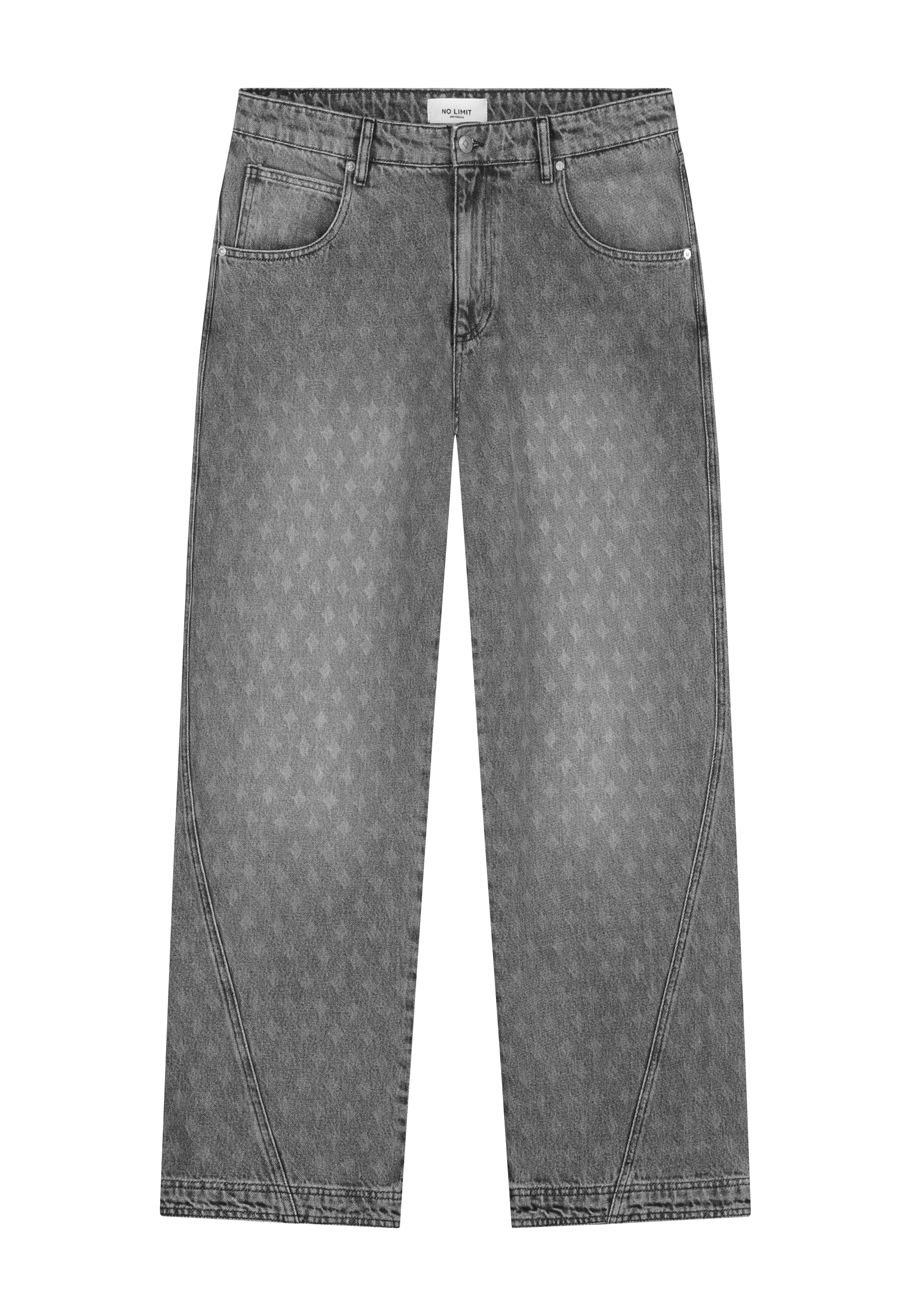 Nomogram Pants Denim Washed Grey
