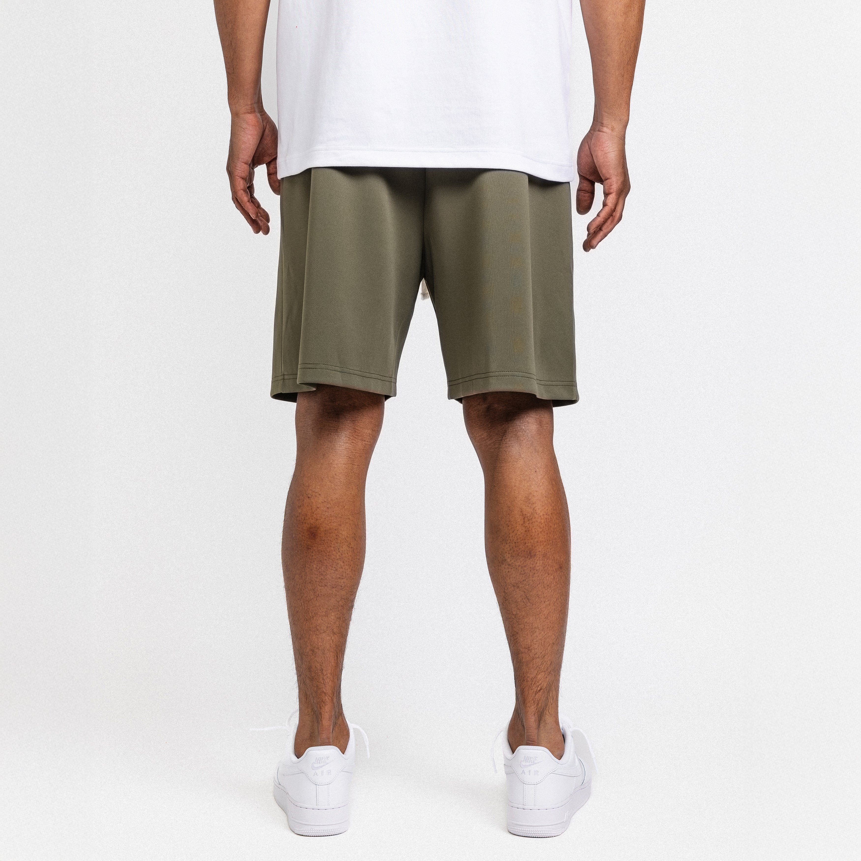 Handwritten Logo Short Army Green