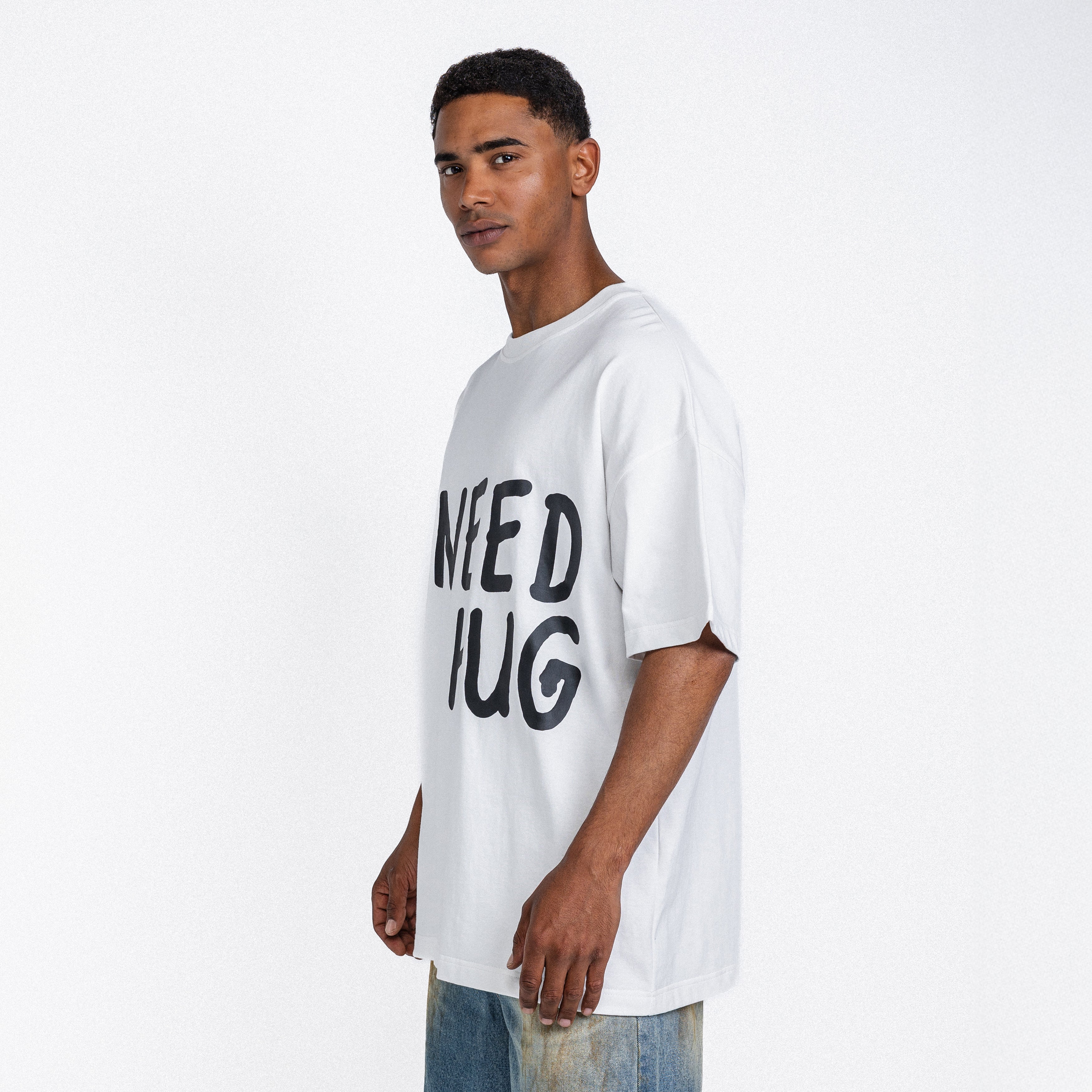 I Need A Hug Tee White