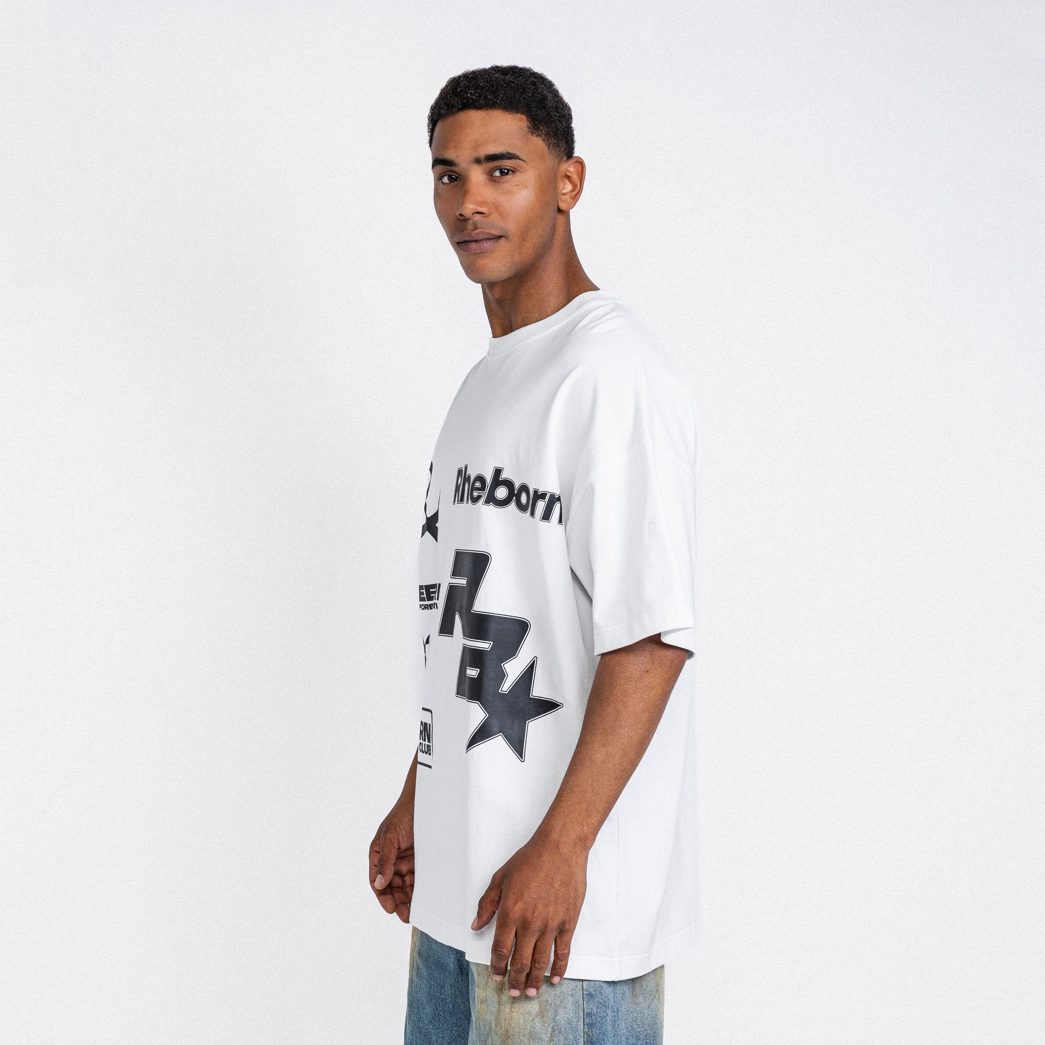 Multi Logo Tee white