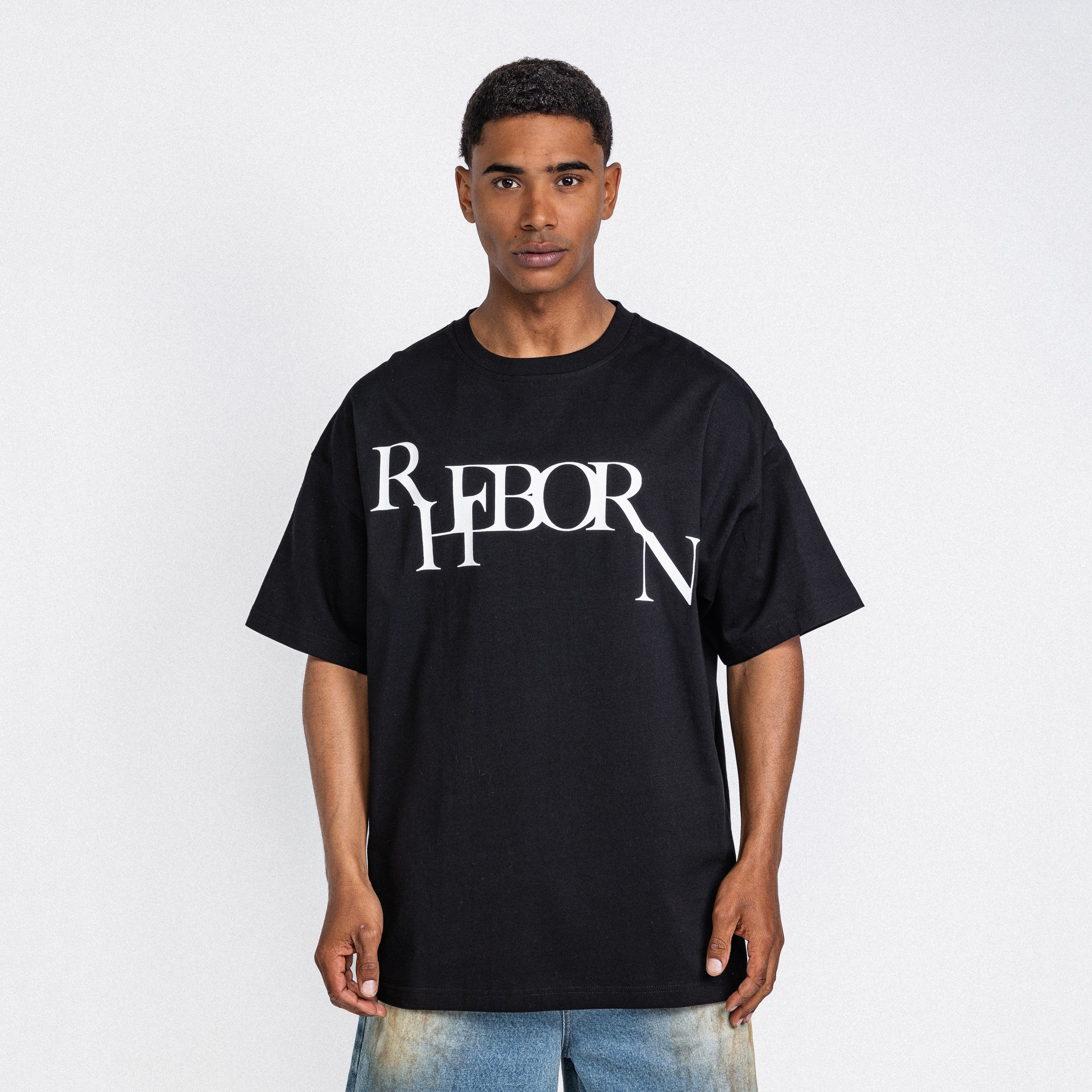 Falling Logo Tee Black