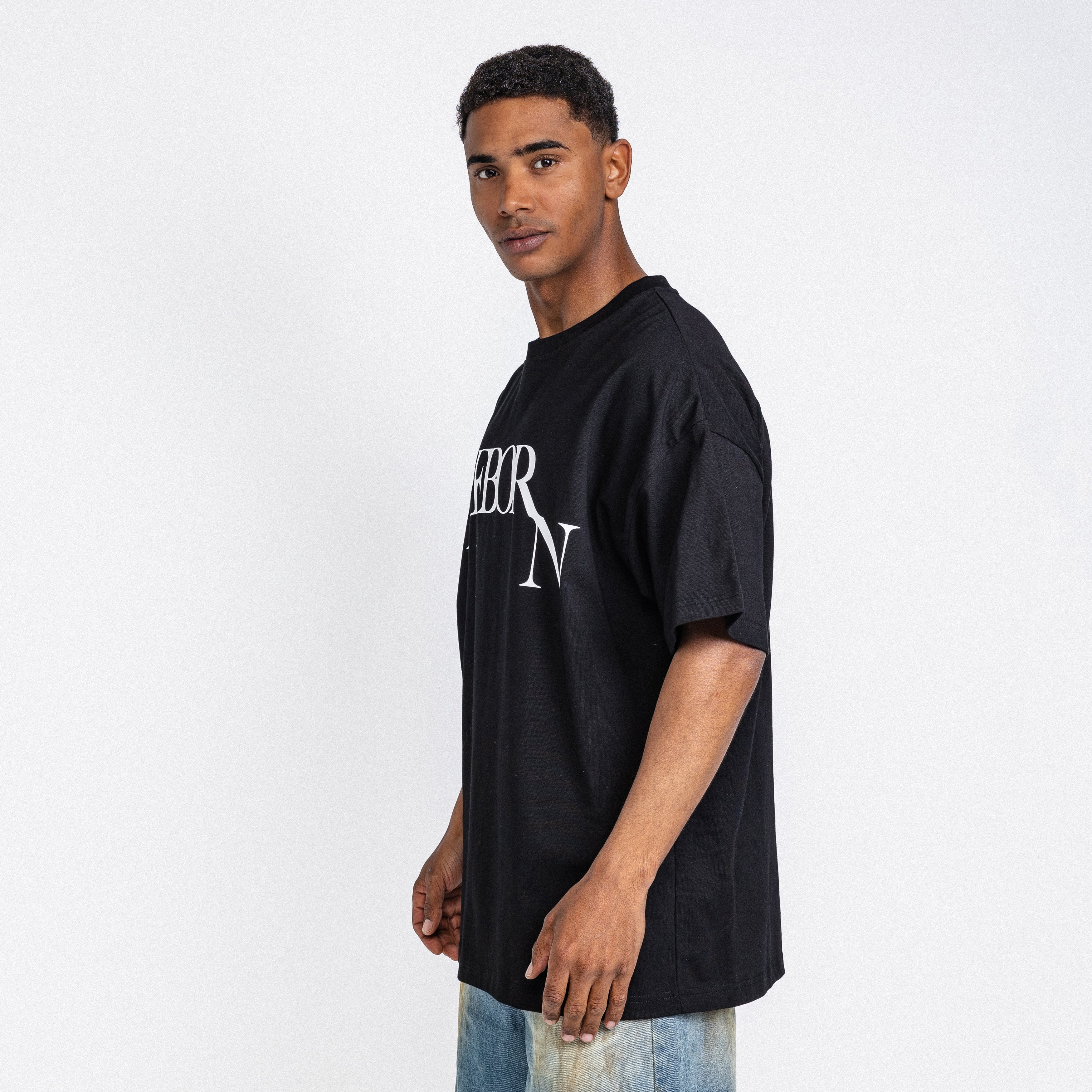Falling Logo Tee Black