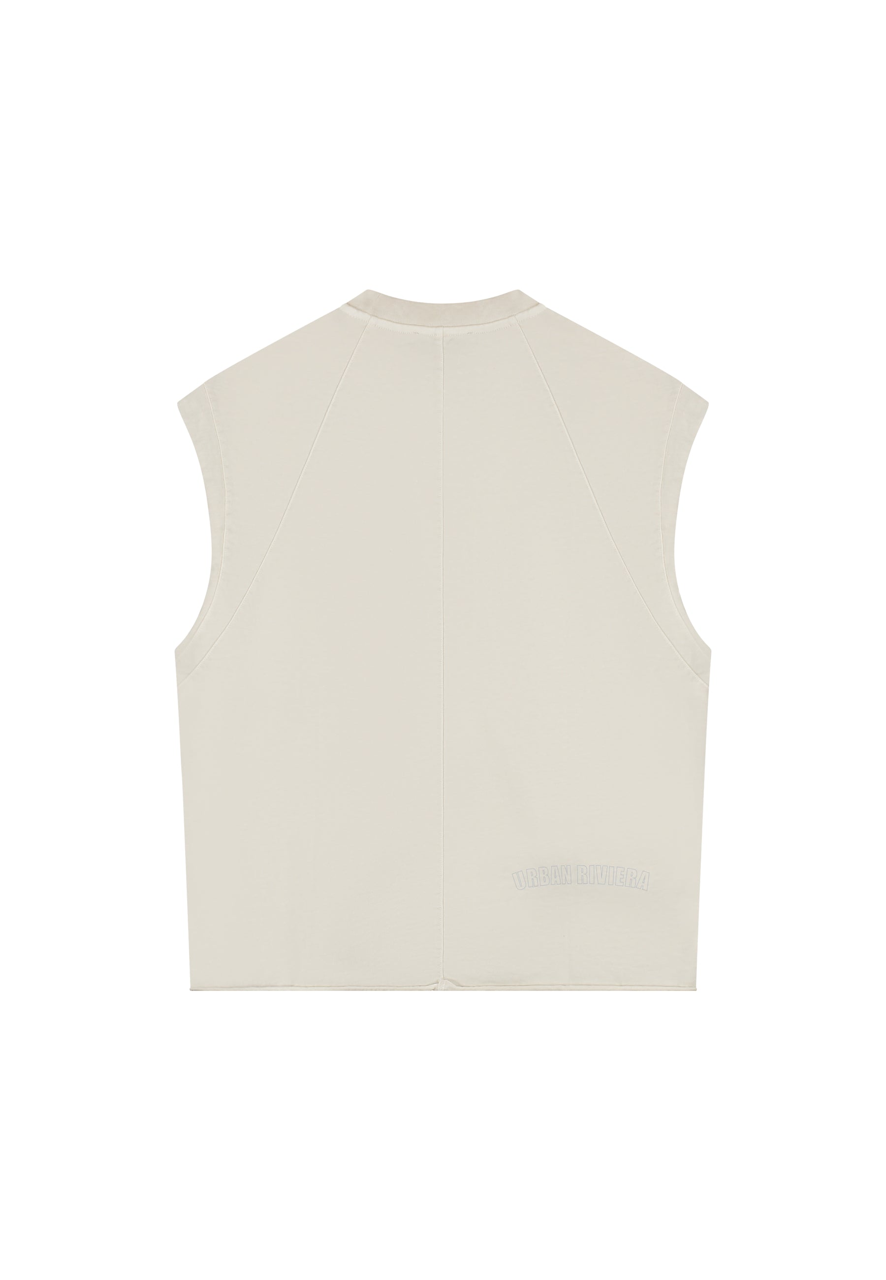 Couchella Sleeveless Tee Beige